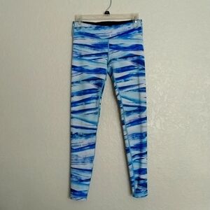 Ivivva by Lululemon full length stripe leggings 14